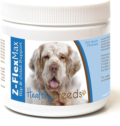Healthy Breeds Clumber Spaniel Z-Flex Max Hip and Joint Soft Chews 50 Count