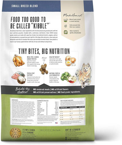 The Honest Kitchen Whole Food Clusters Small Breed Grain Free Chicken Dry Dog Food, 10 lb Bag
