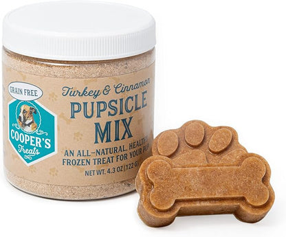 Cooper's Treats Pupsicle Starter Kit - Easy, Homemade Frozen Dog Treat Mix (Contains Two Jars of DIY Healthy Dog Treat Mix) - Grain Free