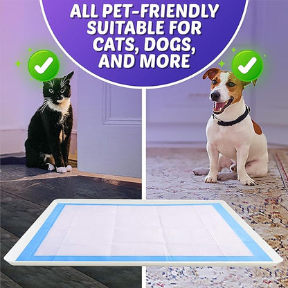 Skywin Dog Pad Holder Tray for 27.5 x 44 Inches Training Pads (White) - Easy to Clean and Store Perfect for Dog Potty Tray – Silicon Wee Wee Pad Holder, No Spill Pee Pad Holder for Dogs