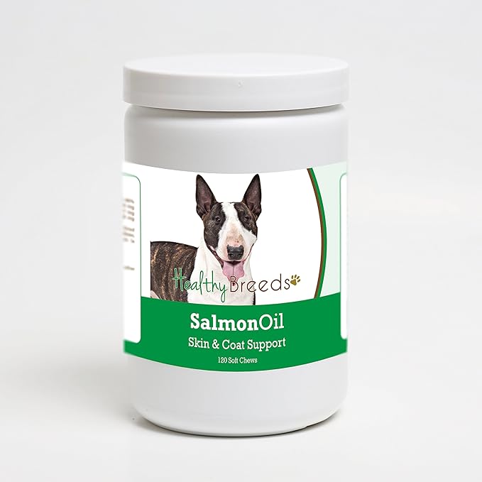 Healthy Breeds Miniature Bull Terrier Salmon Oil Soft Chews 120 Count