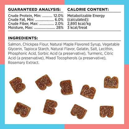 BIXBI Liberty Trainers, Salmon (6 oz, 1 Pouch) - Small Training Treats for Dogs - Low Calorie and Grain Free Dog Treats, Flavorful Pocket Size Healthy and All Natural Dog Treats