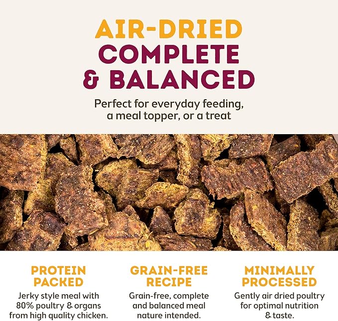 Only Natural Pet MaxMeat Holistic Air Dried Dry Dog Food - All Natural, High Protein, Grain Free and Limited Ingredient - Made with Real Meat - Chicken with Pumpkin & Parsley 2 lb