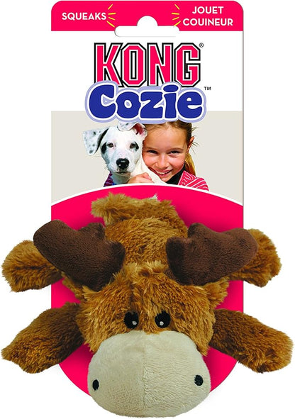 KONG - Cozie Marvin Moose - Indoor Cuddle Squeaky Plush Dog Toy - for Small Dogs