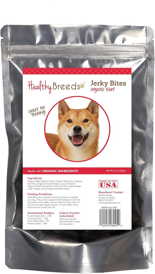 Healthy Breeds Shiba Inu Jerky Bites Beef Recipe Dog Treats 5 oz