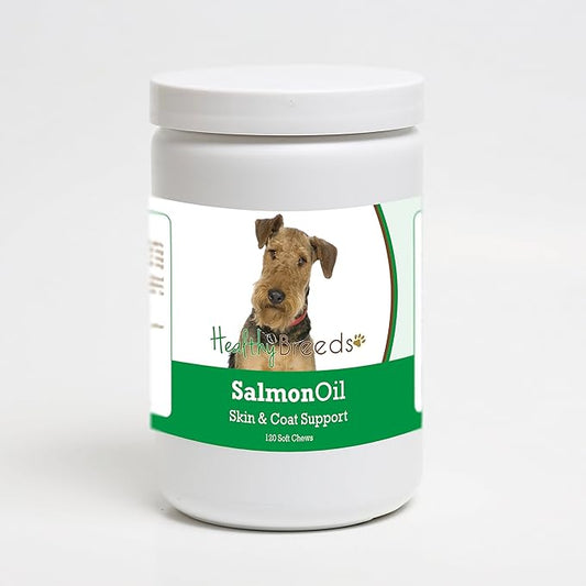 Healthy Breeds Airedale Terrier Salmon Oil Soft Chews 120 Count