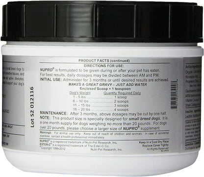 Nupro Joint and Immunity Support for Dogs, 1-Pound (Small Breed Size)