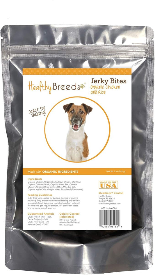 Healthy Breeds Smooth Fox Terrier Jerky Bites Chicken & Rice Recipe Dog Treats 5 oz