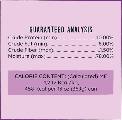 Hound & Gatos Wet Dog Food, 98% Turkey & Liver, case of 12, 13 oz cans
