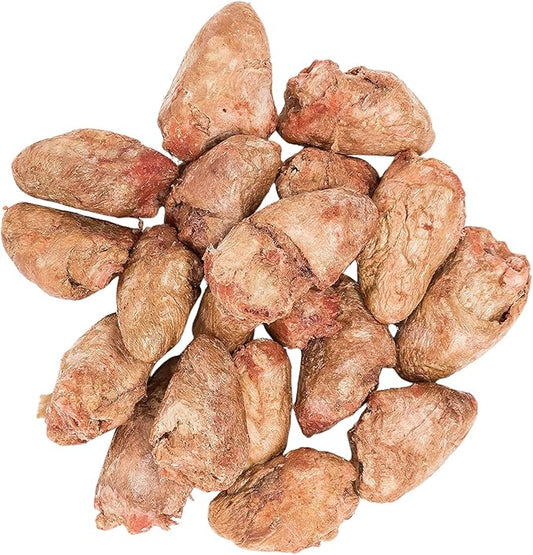 hotspot pets Freeze Dried Chicken Hearts for Cats & Dogs - 1LB BIG BAG -Resealable Bag- Single Ingredient All Natural Grain-Free - Made in USA - Perfect for Training, Topper or Snack (Chicken Hearts)