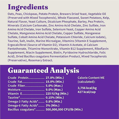 Halo Holistic Plant-Based Recipe with Kelp, Complete Digestive Health, Vegan Dry Dog Food Bag, Adult Formula, 10-lb Bag