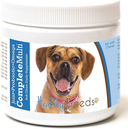 Healthy Breeds Puggle All in One Multivitamin Soft Chew 60 Count