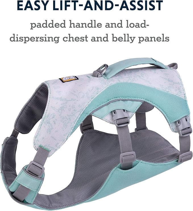 Ruffwear, Swamp Cooler Dog Harness, Lightweight with Evaporative Cooling for Hot Weather, Sage Green, X-Small