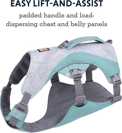 Ruffwear, Swamp Cooler Dog Harness, Lightweight with Evaporative Cooling for Hot Weather, Sage Green, X-Small