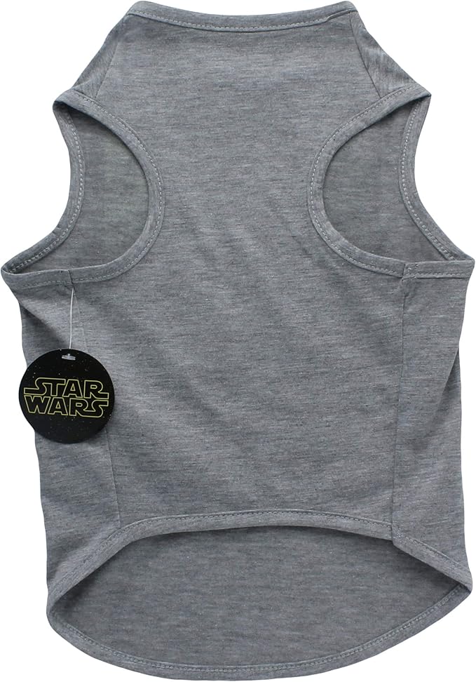 Star Wars for Pets Gray Yoda Dog Tank | Star Wars Dog Shirt for Small Dogs | Size Small | Soft, Cute, and Comfortable Dog Clothing and Apparel, Cute Dog Clothes