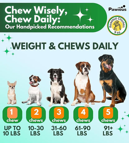 Hip and Joint Chews for Dogs - Glucosamine for Dogs - Dog Joint Pain Relief - Chondroitin, MSM, Turmeric, Hemp Oil Treats - Advanced Support Dog Joint Supplement Health - Mobility Bites