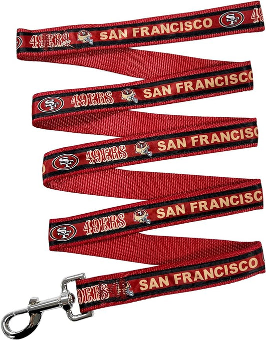 NFL PET Leash San Francisco 49ers Dog Leash, Medium Football Team Leash for Dogs & Cats. A Shiny & Colorful Cat Leash & Dog Leash Licensed by The NFL