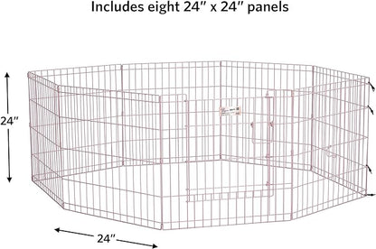 MidWest Homes for Pets Folding Metal Exercise Pen / Pet Playpen