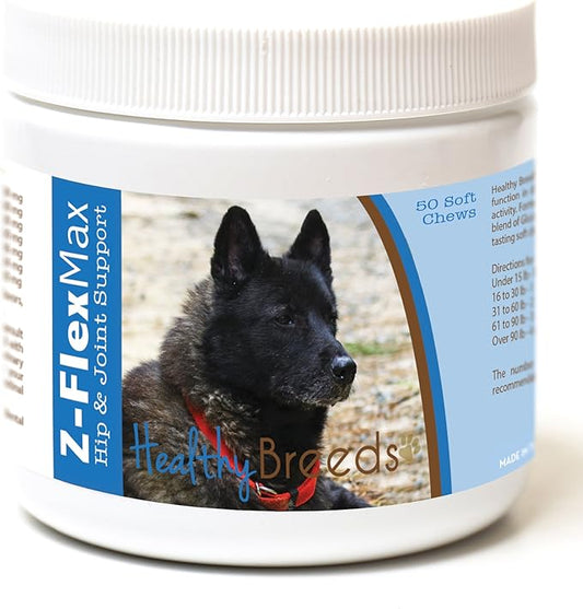 Healthy Breeds Norwegian Elkhound Z-Flex Max Hip and Joint Soft Chews 50 Count