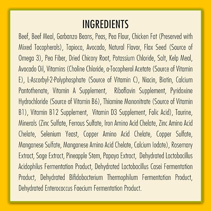 AvoDerm Advanced Sensitive Support Grain-Free for Small Breeds, Sensitivities, Beef Formula, 4lb