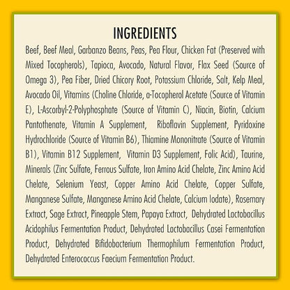 AvoDerm Advanced Sensitive Support Grain-Free for Small Breeds, Sensitivities, Beef Formula, 4lb