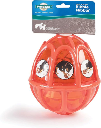 PetSafe Sportsmen Kibble Nibble - Refillable Kibble and Treat Toy - Meal Dispensing Dog Toy - Interactive Dog Toy for Anxiety and Fast Easters - Slow Down Meals - Slow Feeder Toy for Dogs