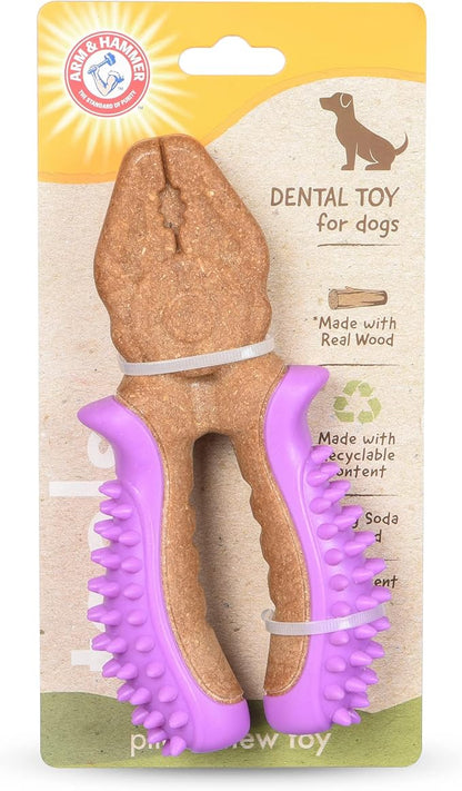 Arm & Hammer for Pets Chew Tools Collection: Wood Blend Pliers Chew Toy for Dogs | Compressed Wood Dog Chew Toys with Baking Soda, Safer & Durable Alternative to Chewing Sticks