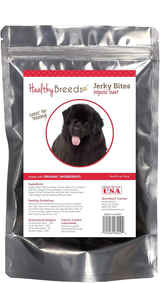 Healthy Breeds Newfoundland Jerky Bites Beef Recipe Dog Treats 5 oz