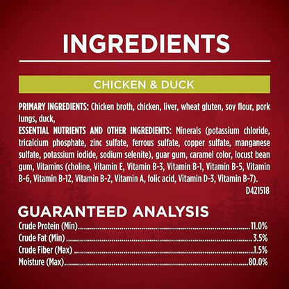 Purina ONE True Instinct Tender Cuts in Gravy with Real Turkey and Venison, and with Real Chicken and Duck High Protein Wet Dog Food Variety Pack - 13 Ounce (Pack of 6)