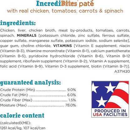 Purina Beneful Small Breed Wet Dog Food, IncrediBites Pate with Real Chicken Recipe - (Pack of 12) 3 oz. Cans