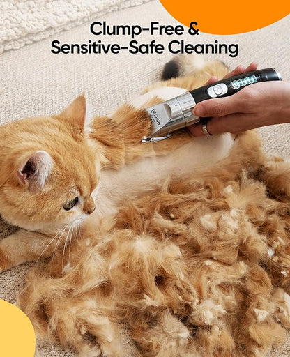 oneisall Cat Hair Trimmer,Quiet Cat Clippers for Matted Hair,Cordless Cat Grooming Kit with Comb,3 Speed Cat Shavers for Matted Long Hair