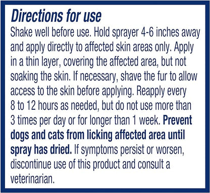 ProSense Itch Solutions Hydrocortisone Spray 4 Ounces, for Dogs and Cats
