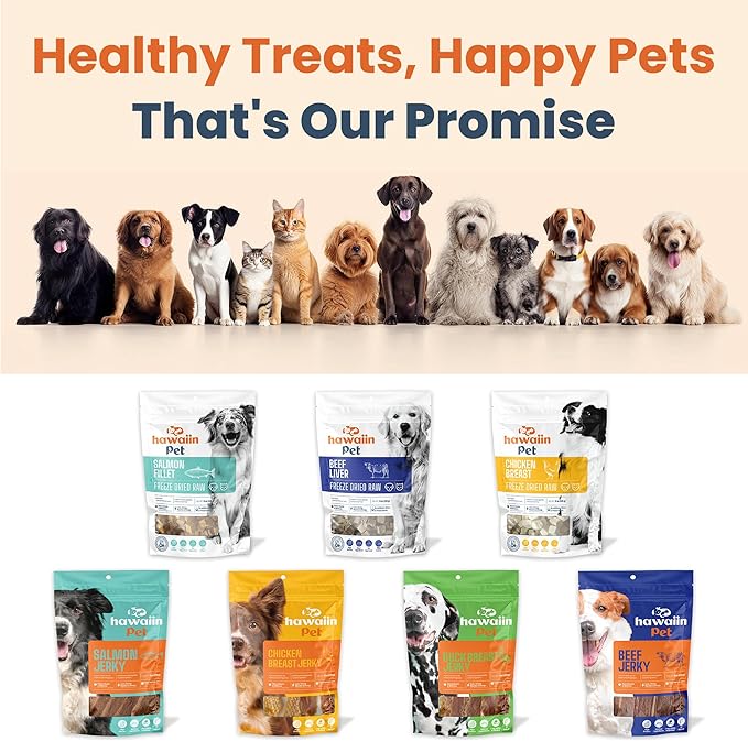 Duck Jerky Dog Treats 8 oz, Rawhide-Free, Grain-Free, Made with Real Breast, Healthy, Long-Lasting and Great Tasting Treat