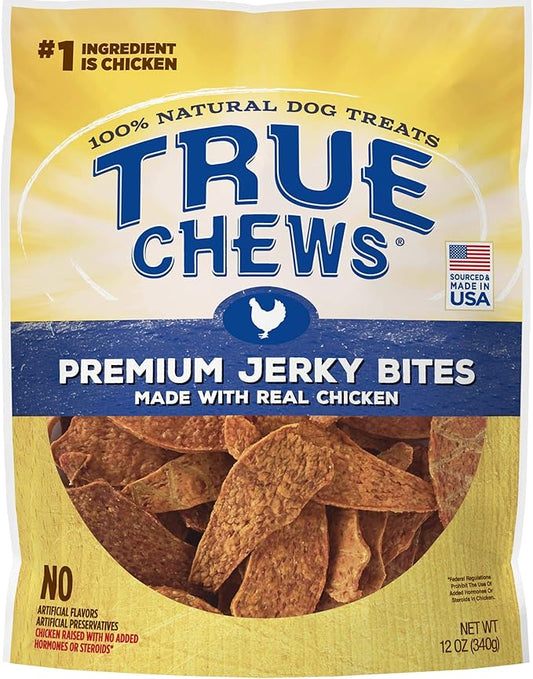 True Chews Premium Jerky Bites Made with Real Chicken 12oz (TC-08385)