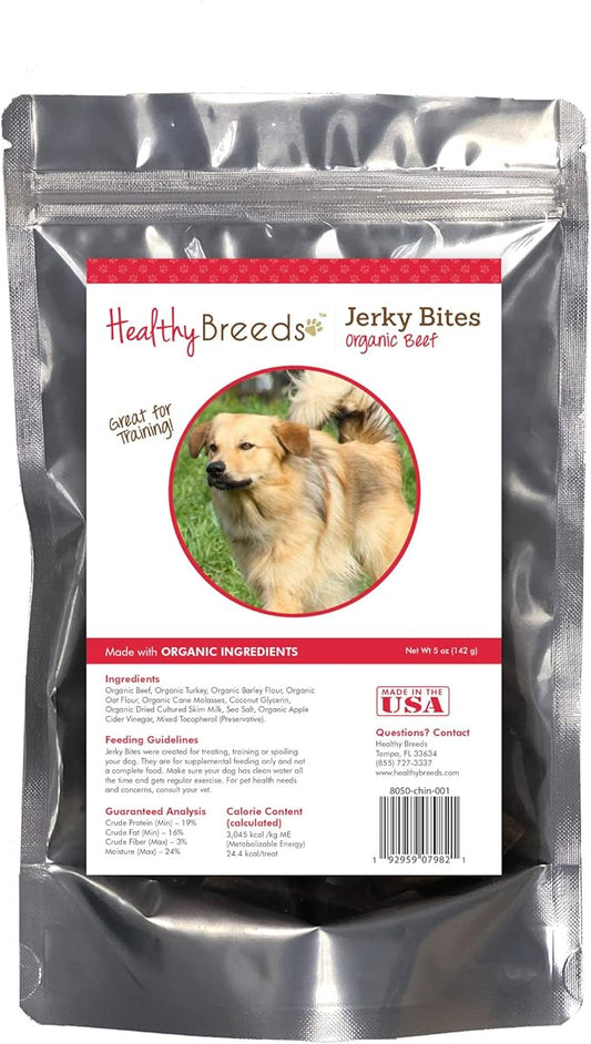 Healthy Breeds Chinook Jerky Bites Beef Recipe Dog Treats 5 oz