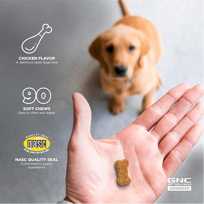 GNC Pets Advanced Weight Support Dog Supplement Soft Chews | Weight Control Dog Supplement for Adult Dogs | 90 Ct Chicken Flavor Weight Management Dog Supplement,FF14874