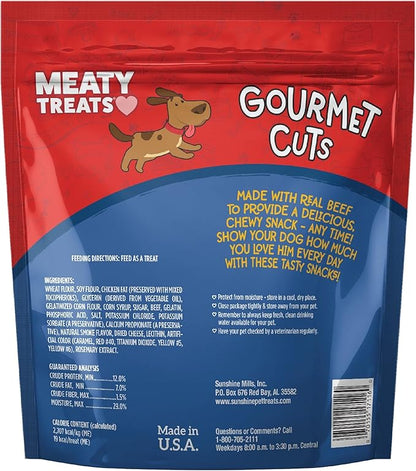 Gourmet Cuts Beef & Cheese Flavor Soft & Chewy Dog Treats, 25-oz.