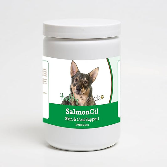 Healthy Breeds Swedish Vallhund Salmon Oil Soft Chews 120 Count