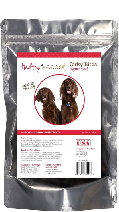 Healthy Breeds Irish Setter Jerky Bites Beef Recipe Dog Treats 5 oz