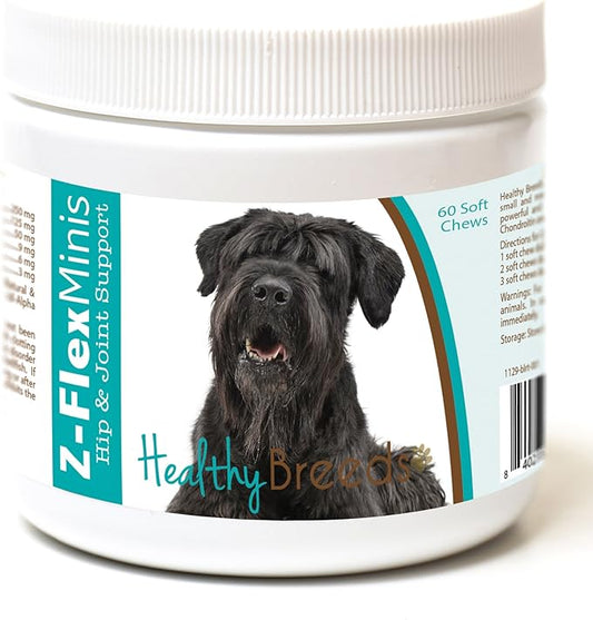 Healthy Breeds Black Russian Terrier Z-Flex Minis Hip and Joint Support Soft Chews 60 Count