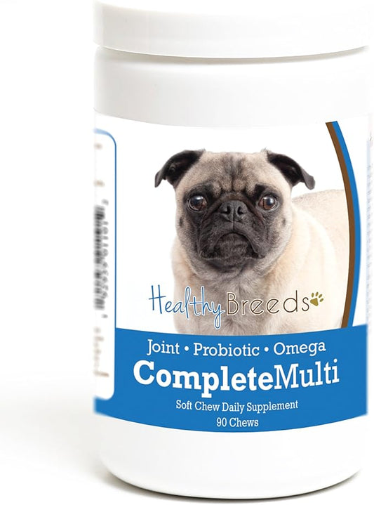 Healthy Breeds Pug All in One Multivitamin Soft Chew 90 Count