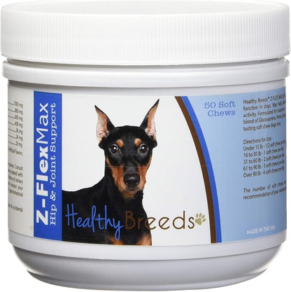 Healthy Breeds German Pinscher Z-Flex Max Hip and Joint Soft Chews 50 Count