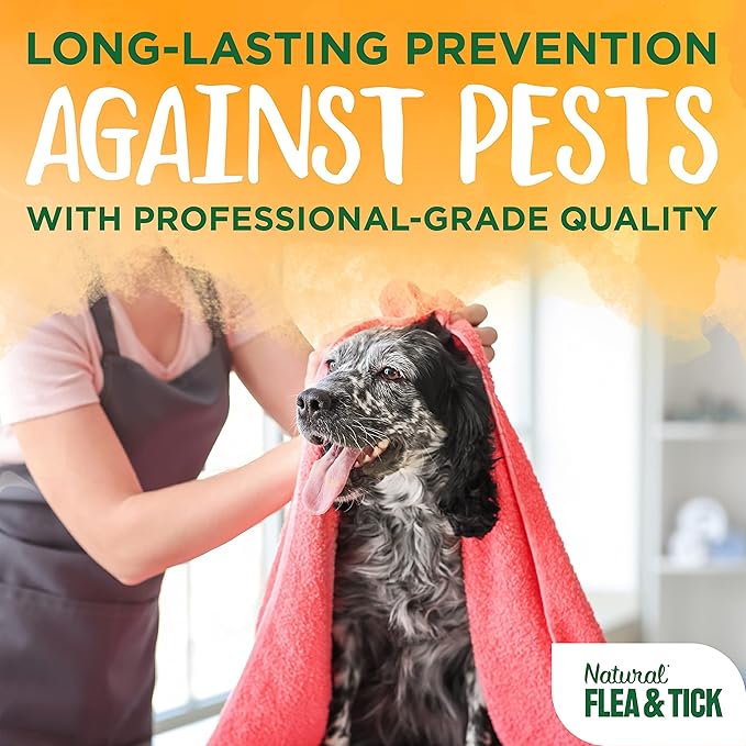 TropiClean Maximum Strength Natural Flea and Tick Dog Shampoo | Natural Flea and Tick Prevention for Dogs | Made in the USA | 1 gallon