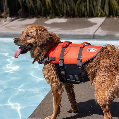 Outward Hound Granby Splash Orange Dog Life Jacket, Large