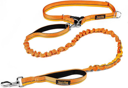 Mighty Paw Hands Free Dog Leash | Bungee Waist Leash for Dog Walking. Dog Running Leash Hands Free. Hands Free Leash for Large Dogs, Medium & Small Dogs. Dog Leash Waist Belt (36" - 48") Up To 150 lbs