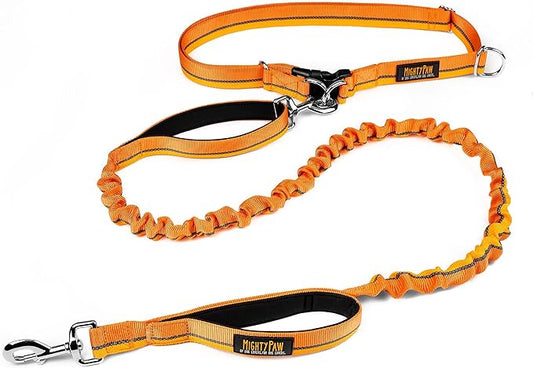 Mighty Paw Hands Free Dog Leash | Bungee Waist Leash for Dog Walking. Dog Running Leash Hands Free. Hands Free Leash for Large Dogs, Medium & Small Dogs. Dog Leash Waist Belt (36" - 48") Up To 150 lbs