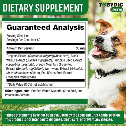 Cats & Dogs Natural Broad Spectrum Treatment & Liquid Herbal Medicine - Medication Helps Remove Toxins - Supplement Drops Made in USA