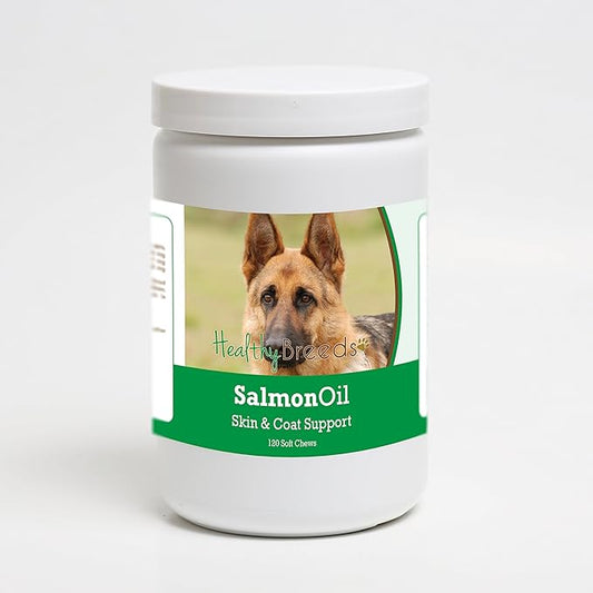 Healthy Breeds German Shepherd Salmon Oil Soft Chews 120 Count