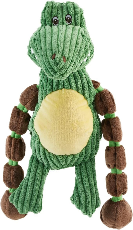 Charming Pet Thunda Tugga Gator Plush Squeaky Dog Tug Toy