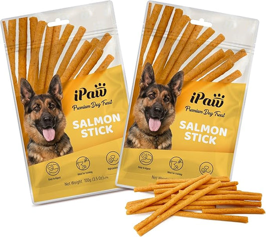 Dog Treats for Puppy Training, All Natural Human Grade Dog Treat, Hypoallergenic, Easy to Digest (Fish Sticks), 2 Packs